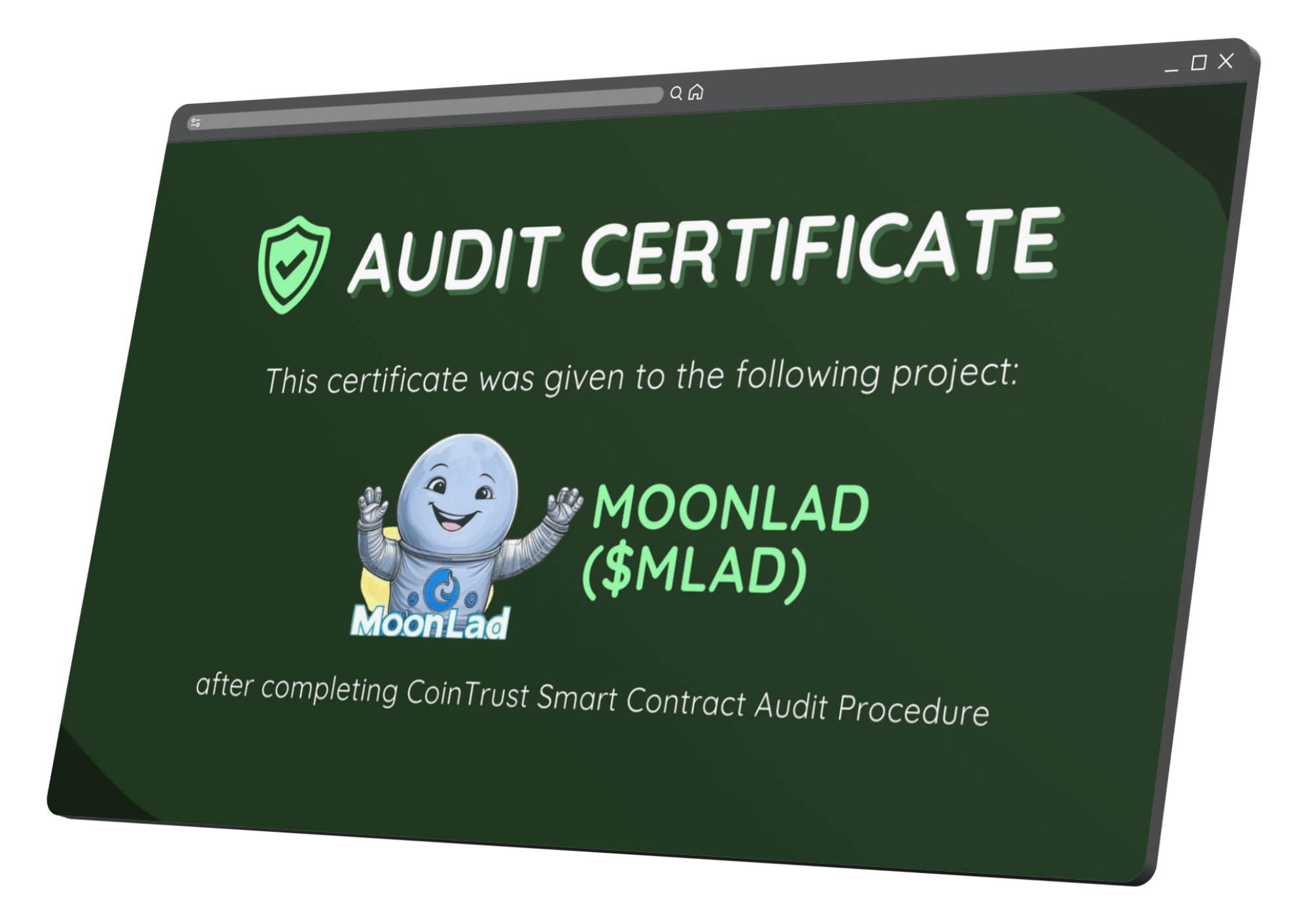 MoonLad Audit Certificate